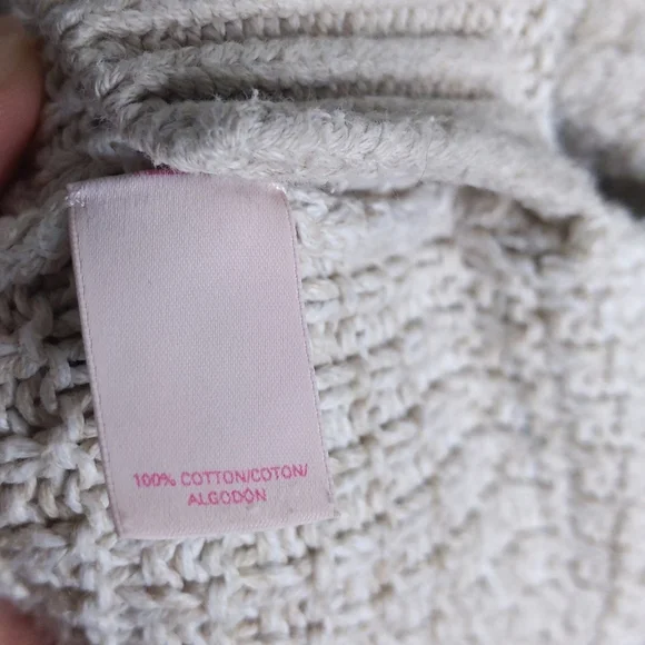 Victoria’s Secret Scoop Neck Neutral Pullover Sweater Oatmeal Beige XS - Picture 7 of 7